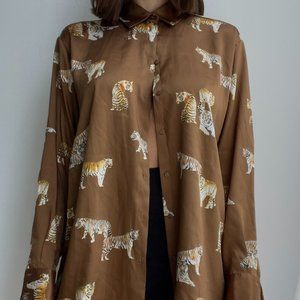Zara Animal Print Shirt